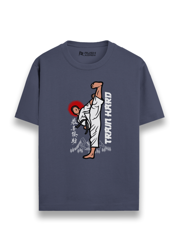 Train Hard Karate Graphic T-Shirt
