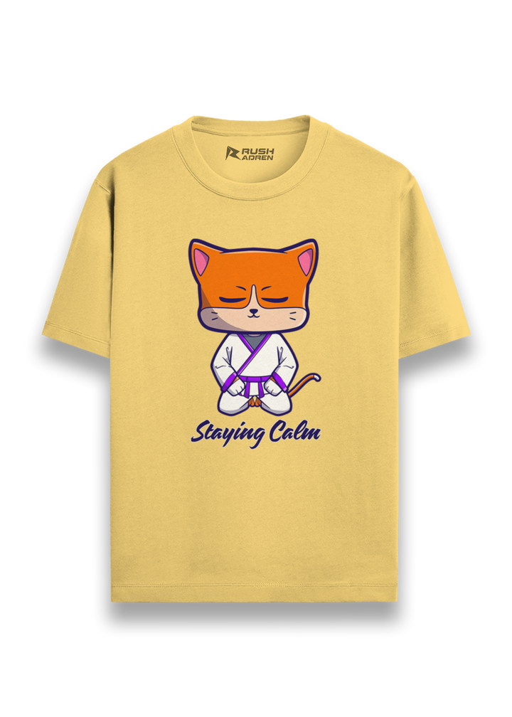 Zen Cat Karate Graphic T-Shirt