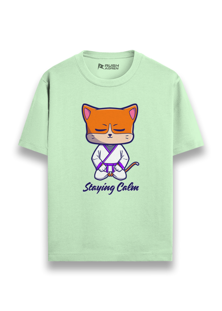 Zen Cat Karate Graphic T-Shirt