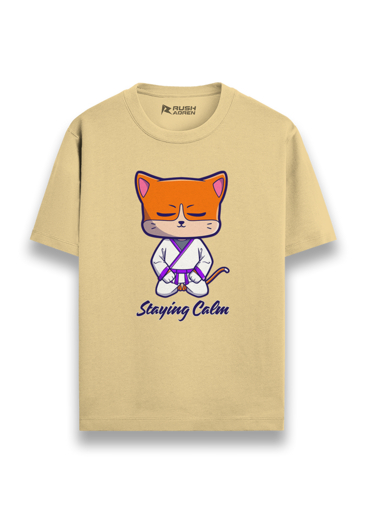 Zen Cat Karate Graphic T-Shirt