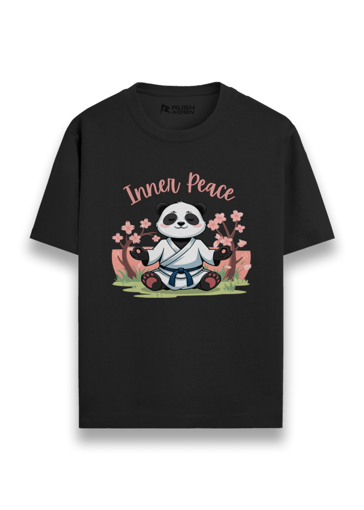 Inner Peace Panda Graphic T-Shirt