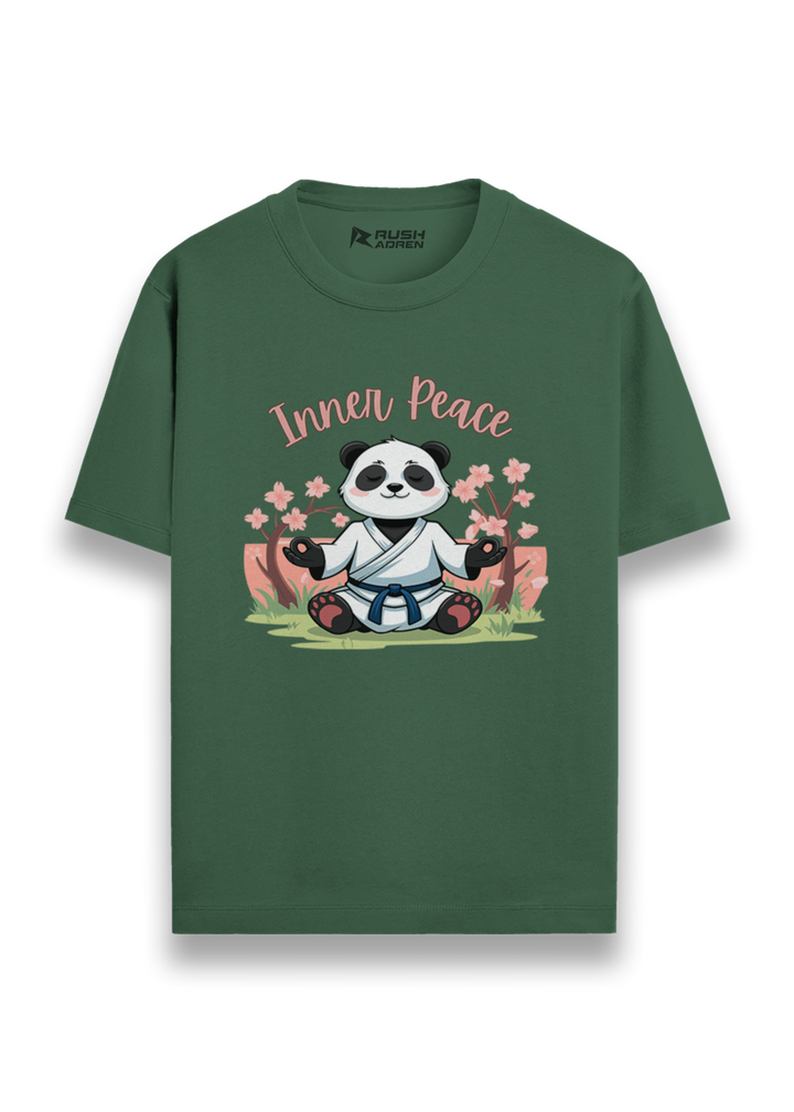 Inner Peace Panda Graphic T-Shirt