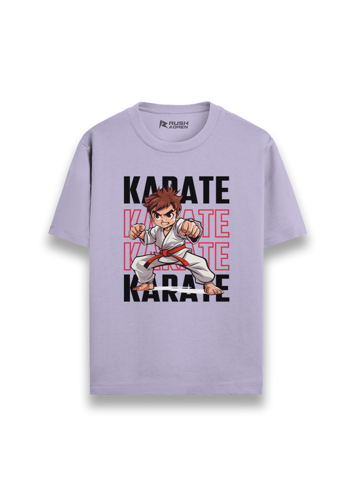 Boys Karate Action Comic Style T-Shirt