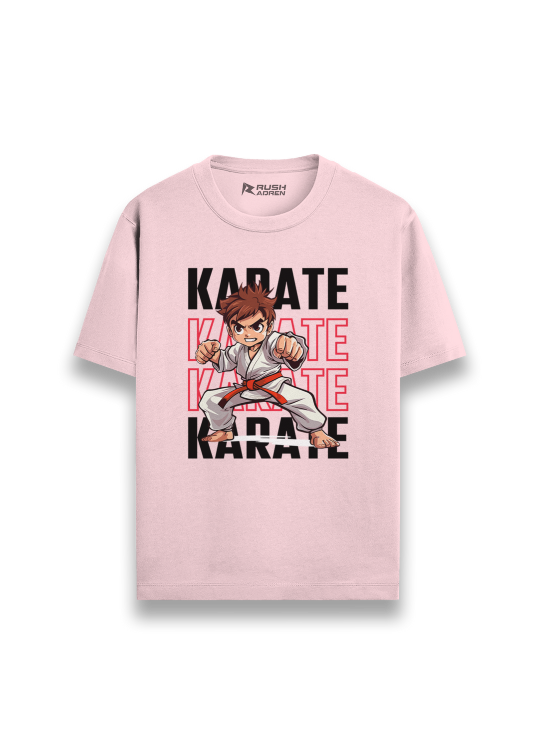 Boys Karate Action Comic Style T-Shirt