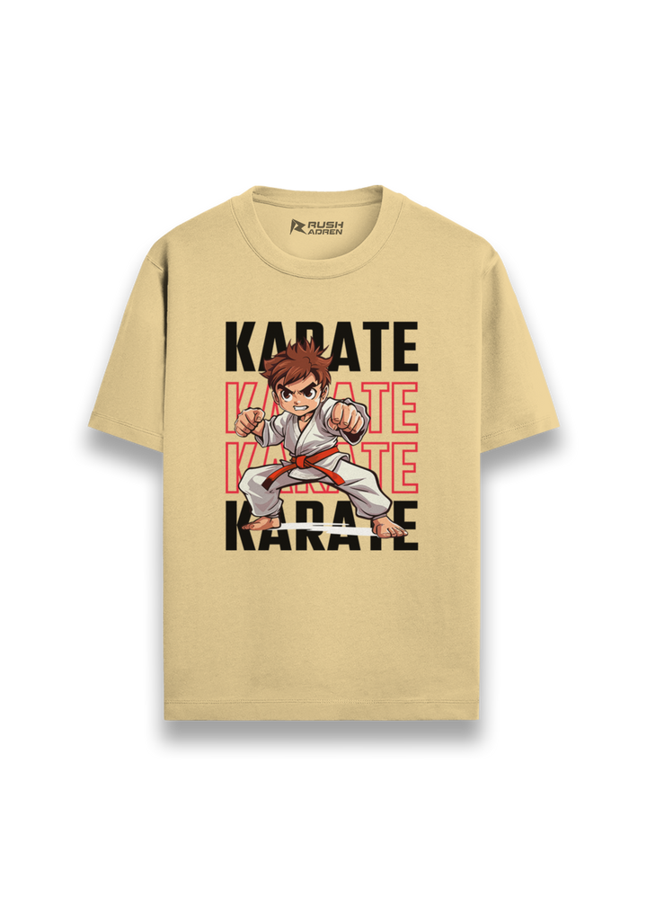 Boys Karate Action Comic Style T-Shirt