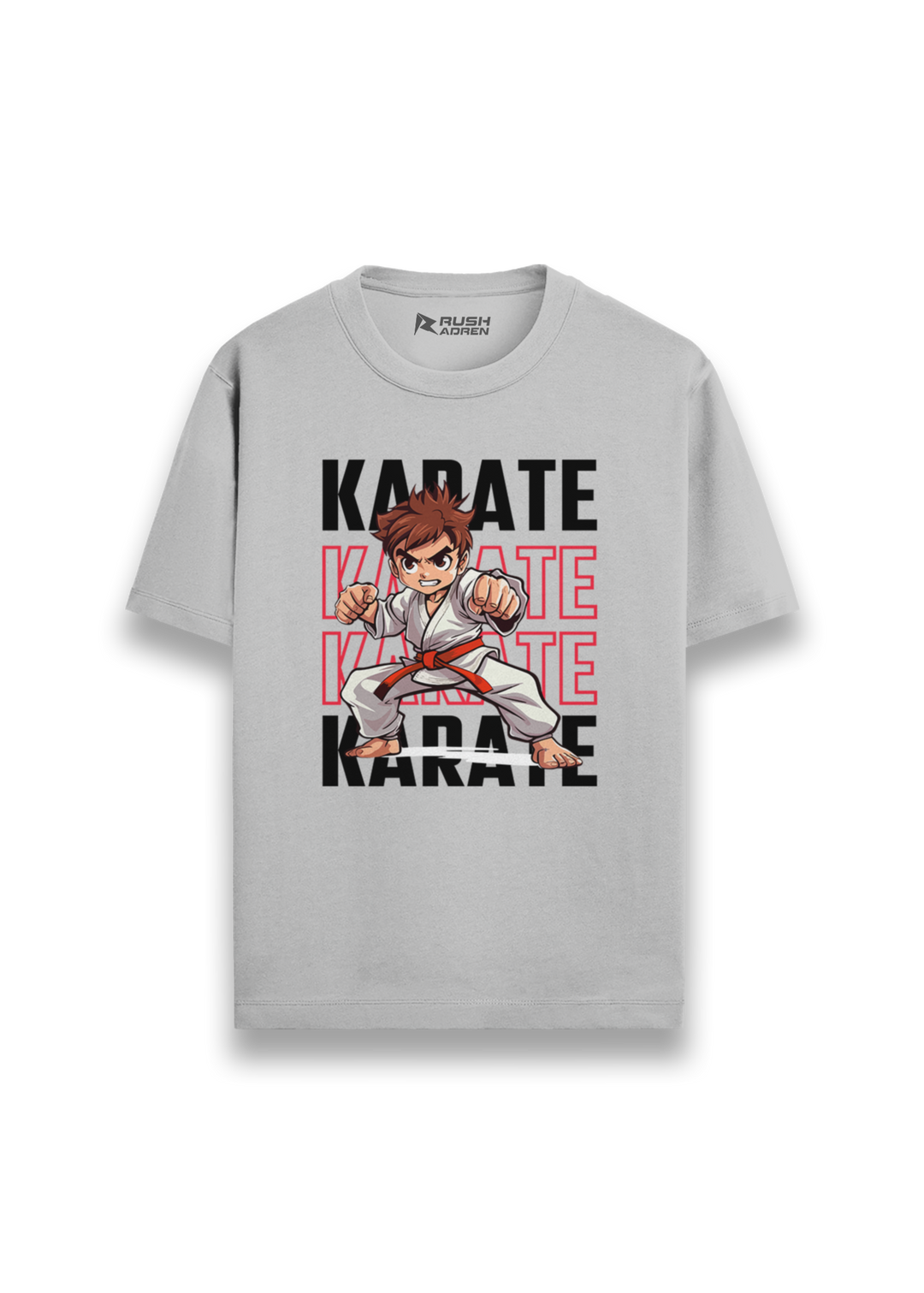 Boys Karate Action Comic Style T-Shirt