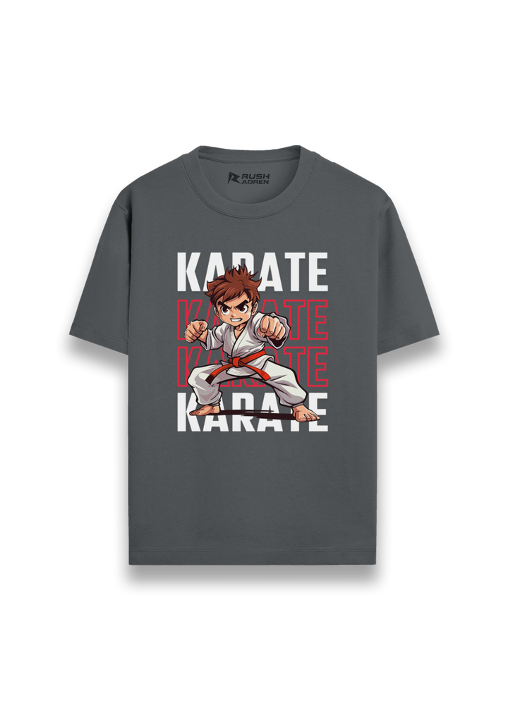 Boys Karate Action Comic Style T-Shirt