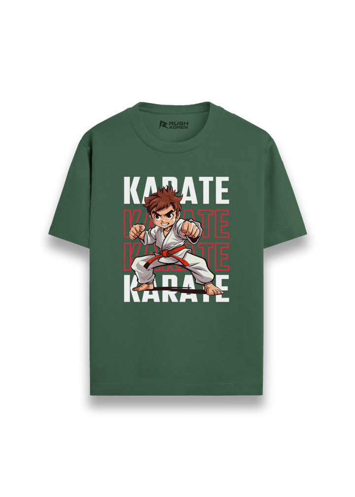 Boys Karate Action Comic Style T-Shirt