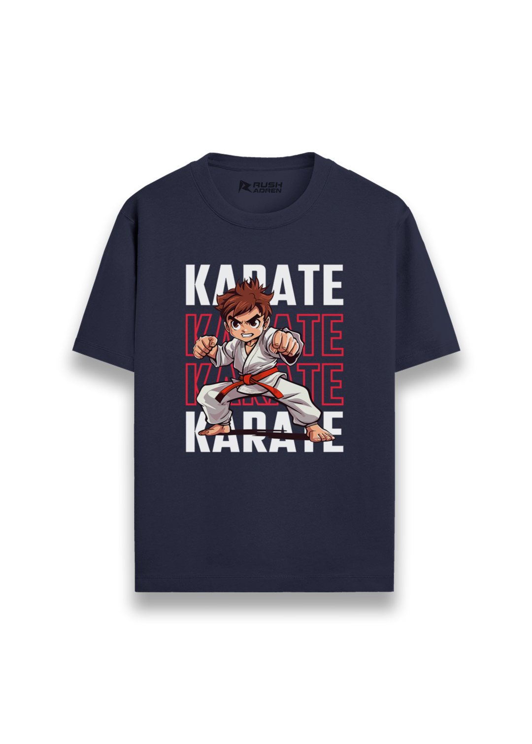 Boys Karate Action Comic Style T-Shirt