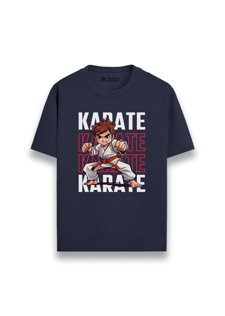 Boys Karate Action Comic Style T-Shirt