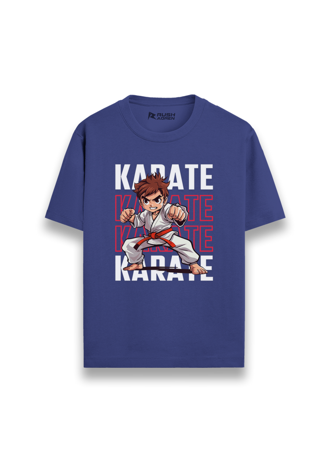 Boys Karate Action Comic Style T-Shirt