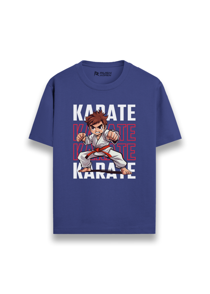Boys Karate Action Comic Style T-Shirt