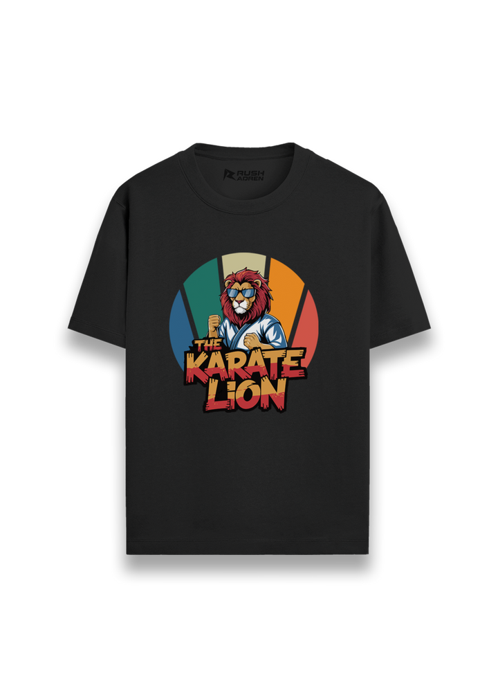 Boys Lion Spirit Karate Graphic T-Shirt