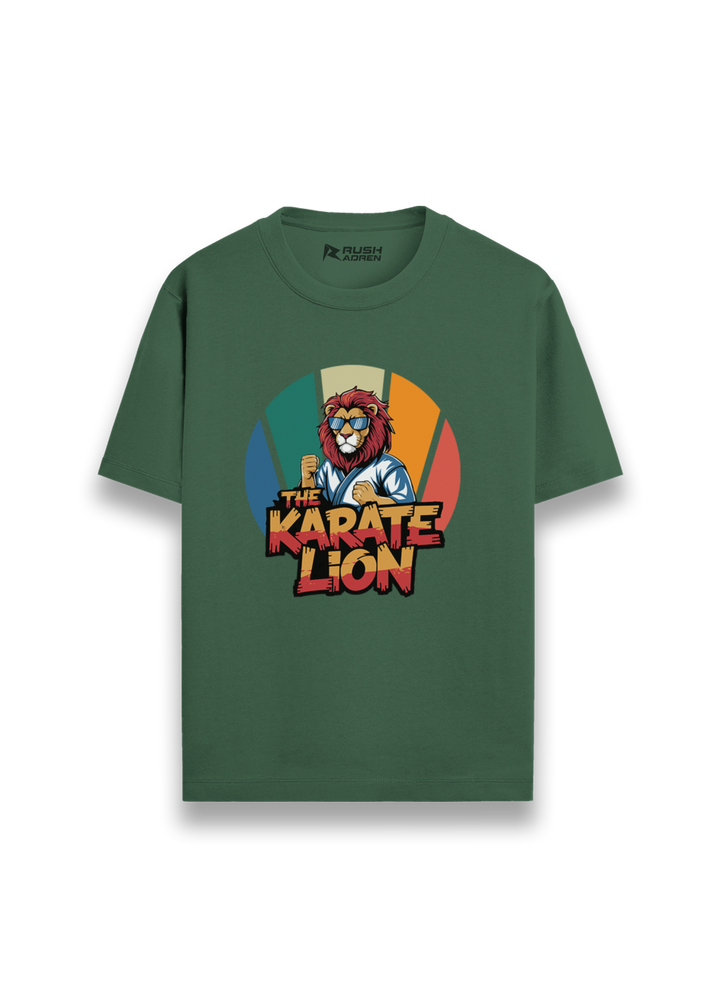 Boys Lion Spirit Karate Graphic T-Shirt