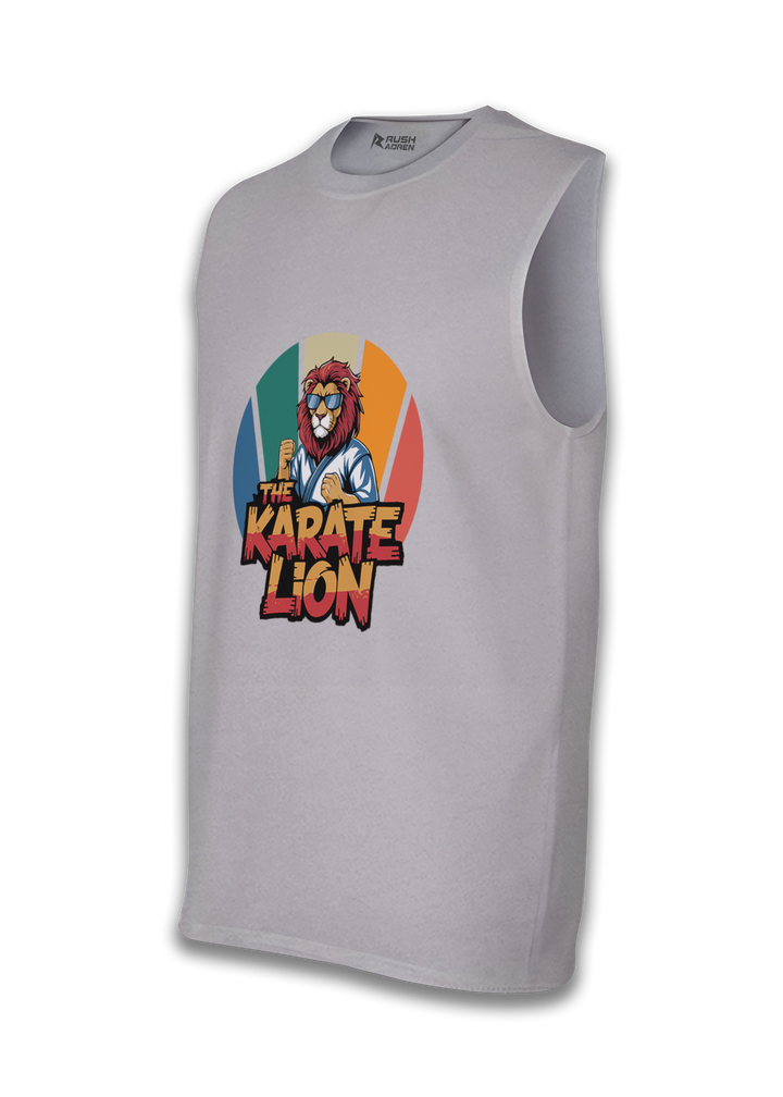 Fearless Karate Lion Sleeveless T-Shirt