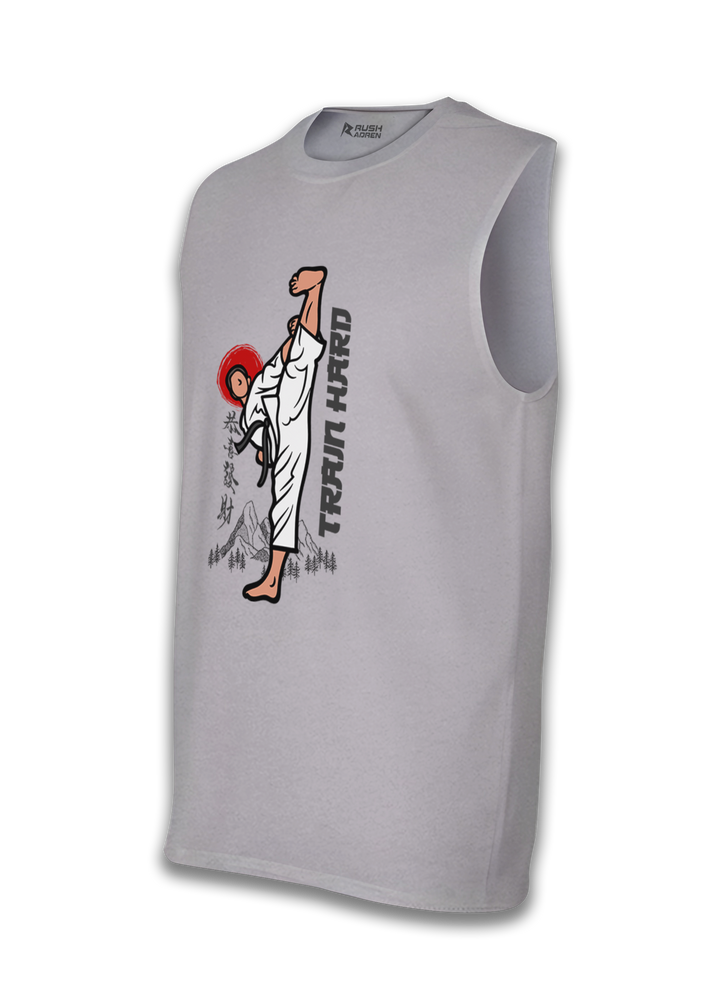 Train Hard Karate Sleeveless T-Shirt