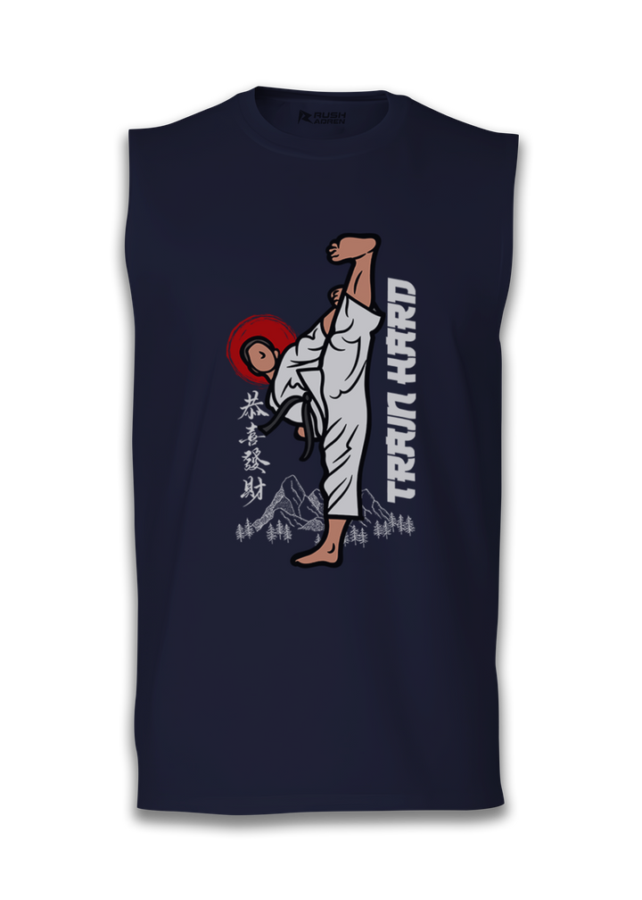 Train Hard Karate Sleeveless T-Shirt