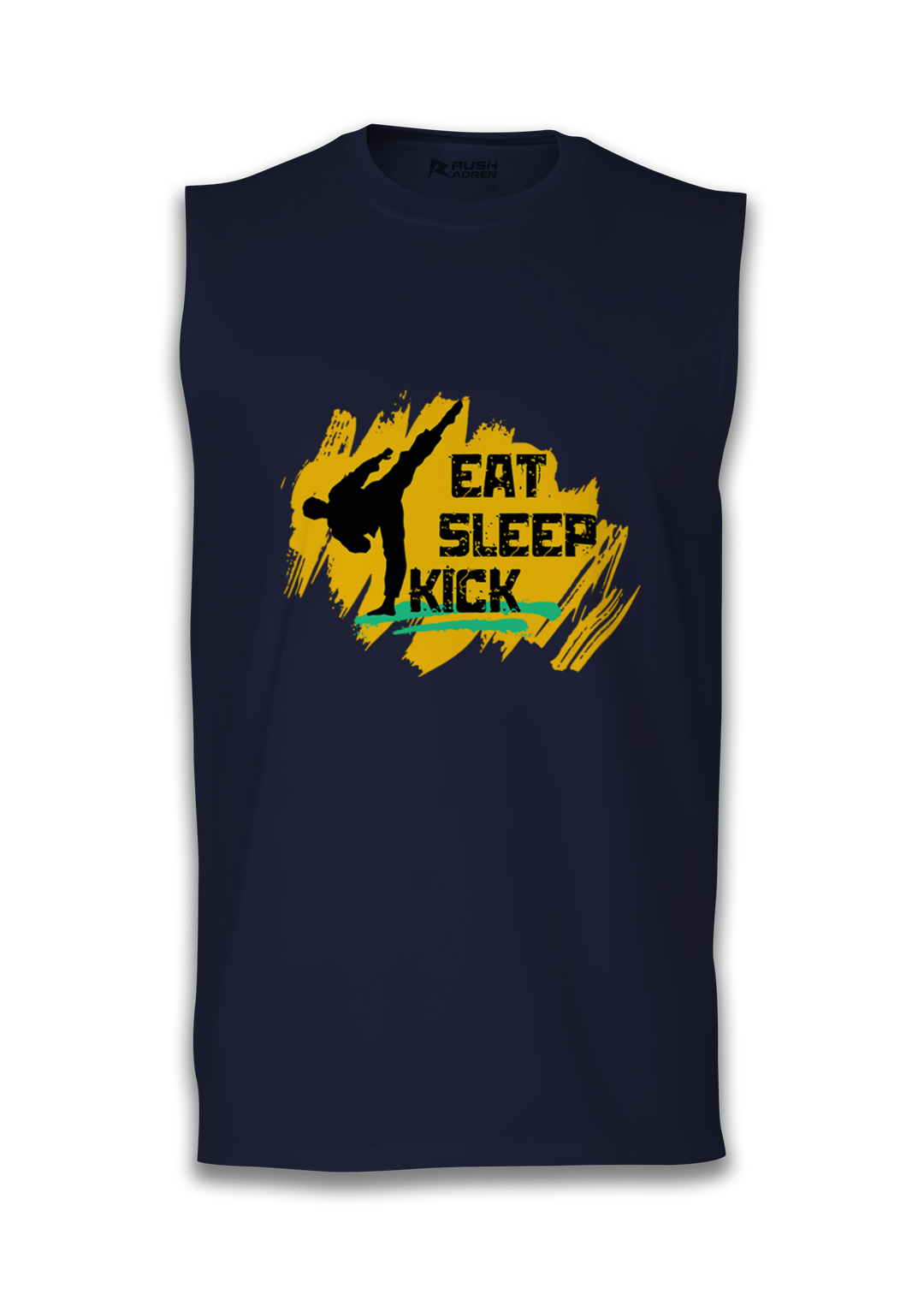 Eat Sleep Kick Sleeveless Karate T-Shirt