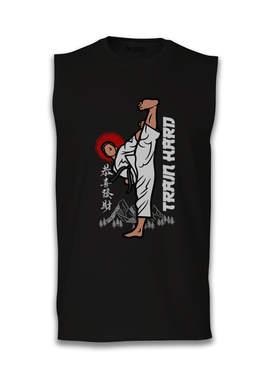 Train Hard Karate Sleeveless T-Shirt