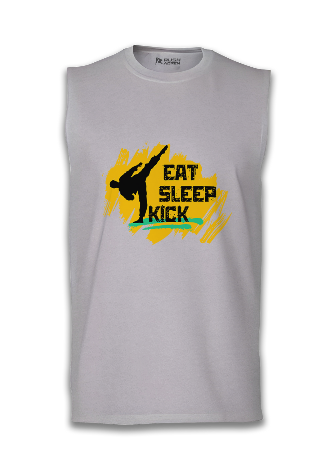 Eat Sleep Kick Sleeveless Karate T-Shirt