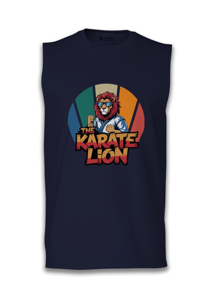 Fearless Karate Lion Sleeveless T-Shirt