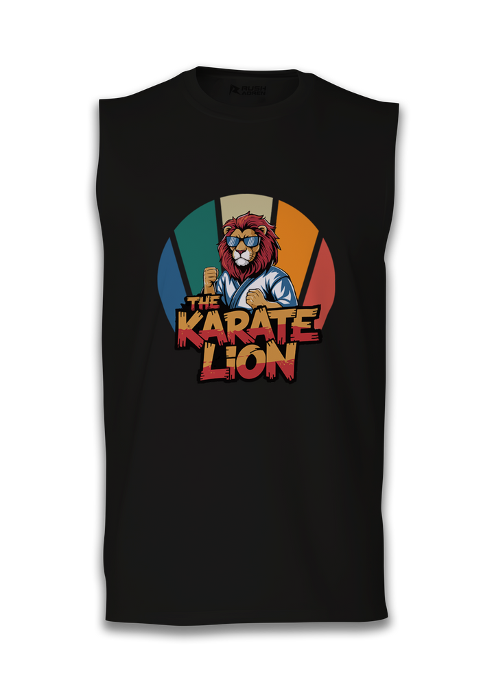 Fearless Karate Lion Sleeveless T-Shirt