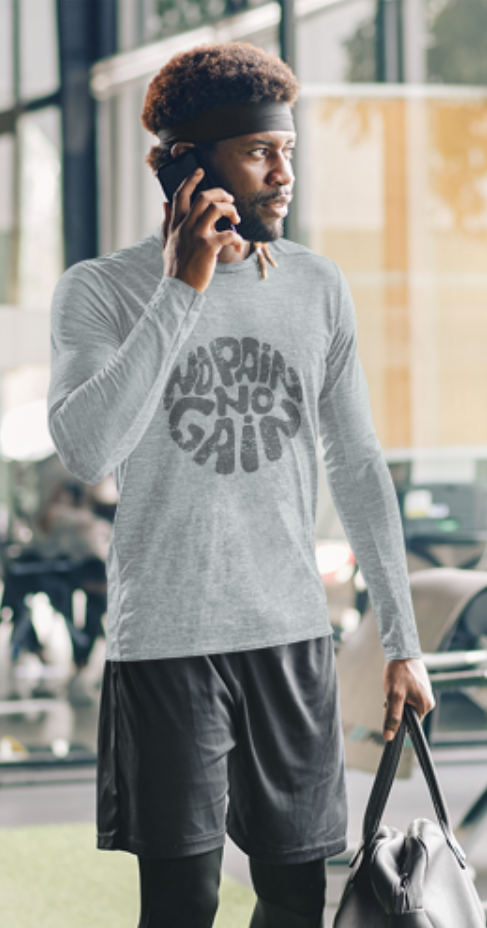 No Pain No Gain - Men's Full Sleeve T-Shirt