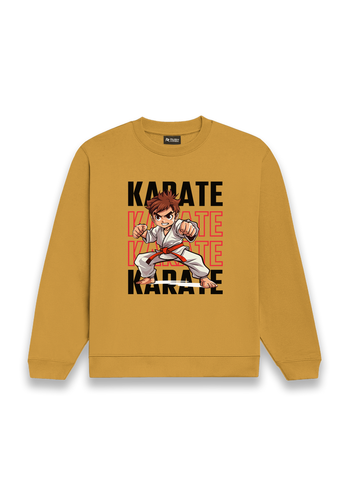 Karate Action Comic Style Sweatshirt