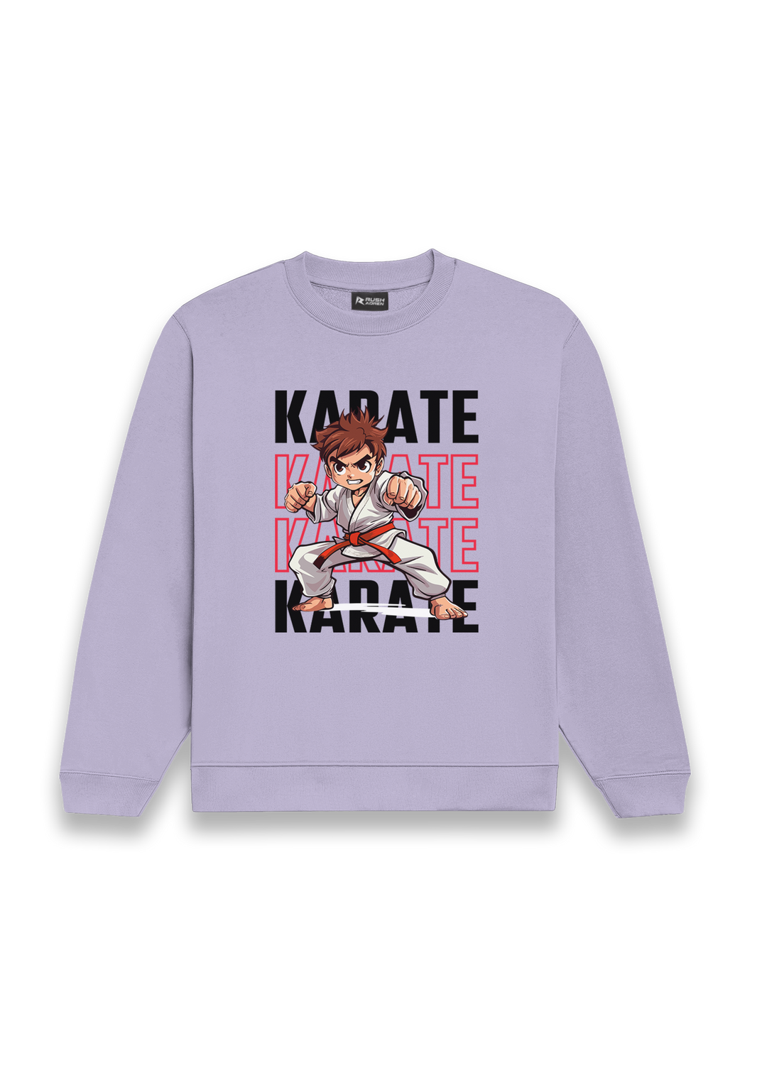 Karate Action Comic Style Sweatshirt