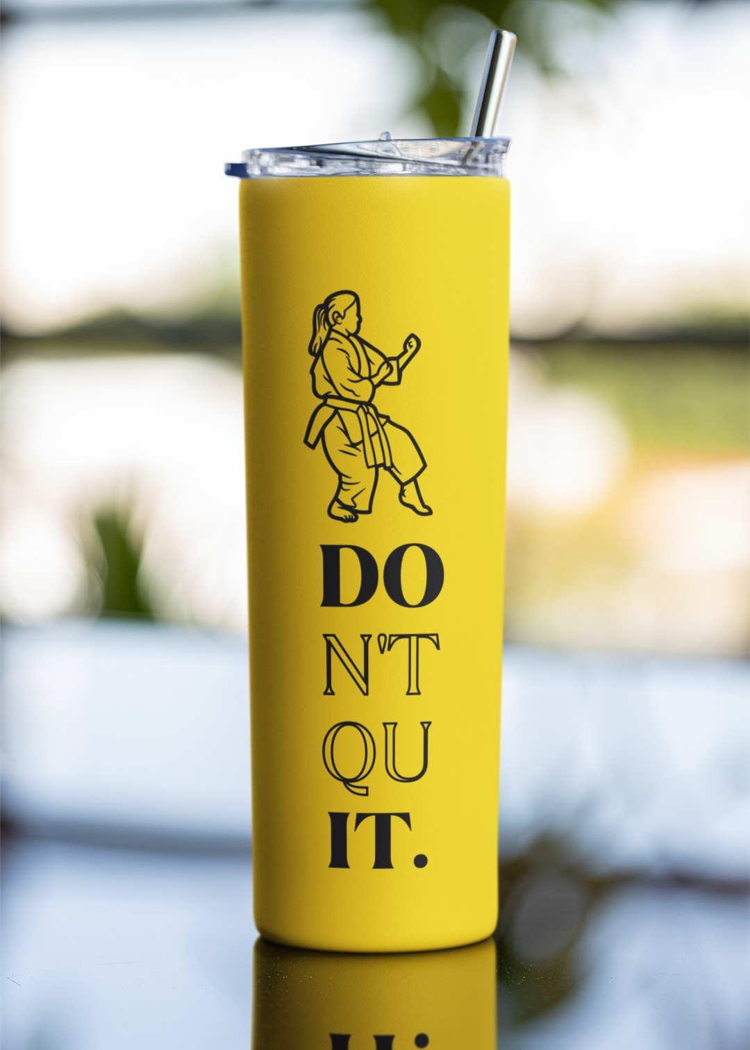 Karate Don't Quit Tumbler Bottle - 600 ml