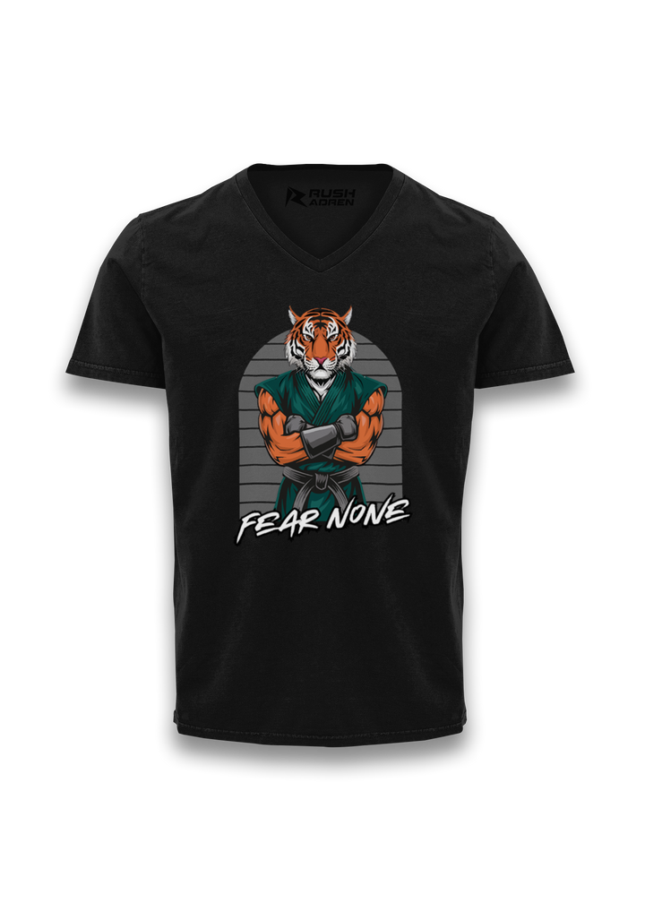 Tiger Warrior V-neck T-Shirt