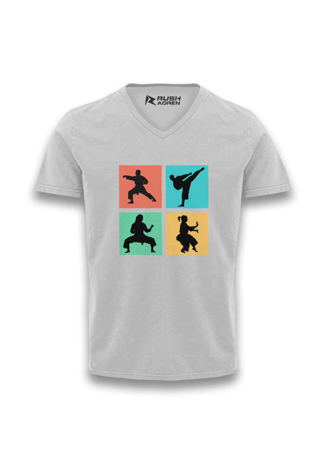 Pop Art Karate Moves V-neck T-Shirt