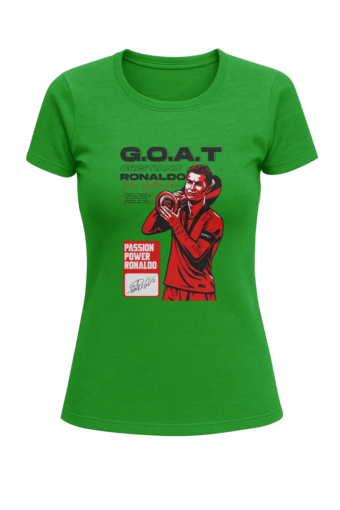 Cristiano Ronaldo “G.O.A.T” - Women's Classic T-Shirt