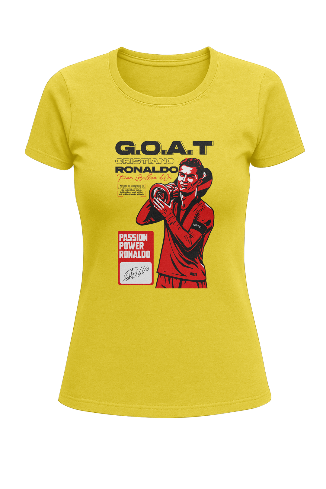 Cristiano Ronaldo “G.O.A.T” - Women's Classic T-Shirt