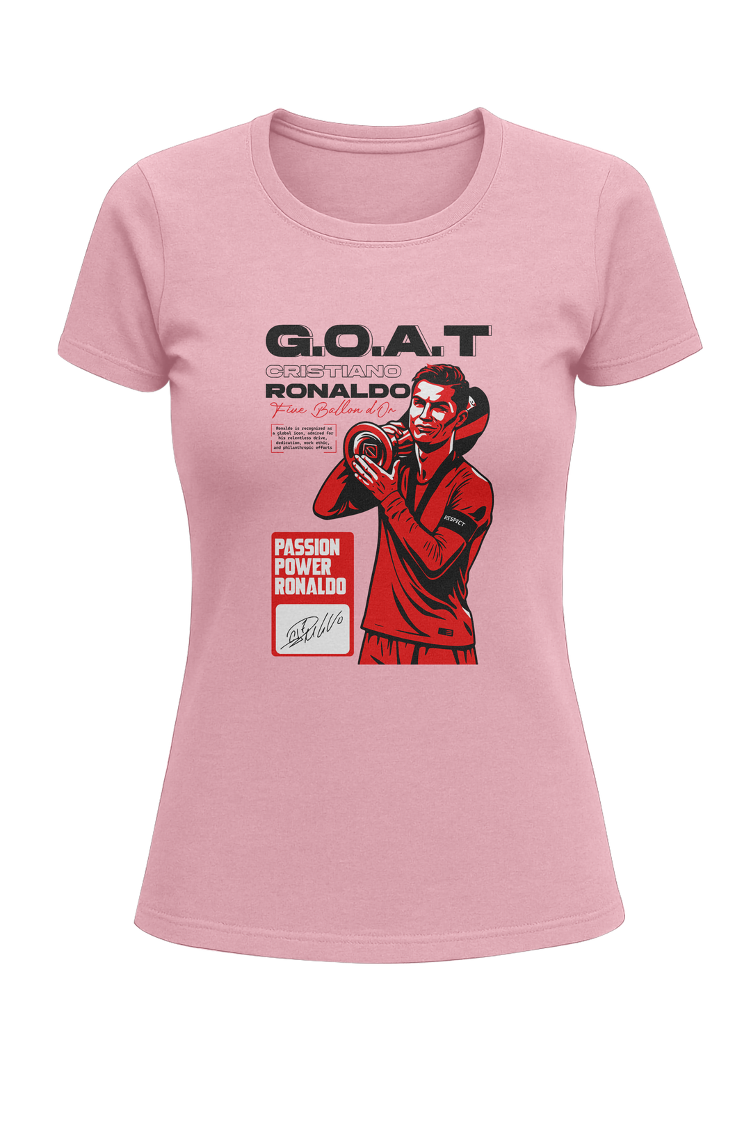 Cristiano Ronaldo “G.O.A.T” - Women's Classic T-Shirt