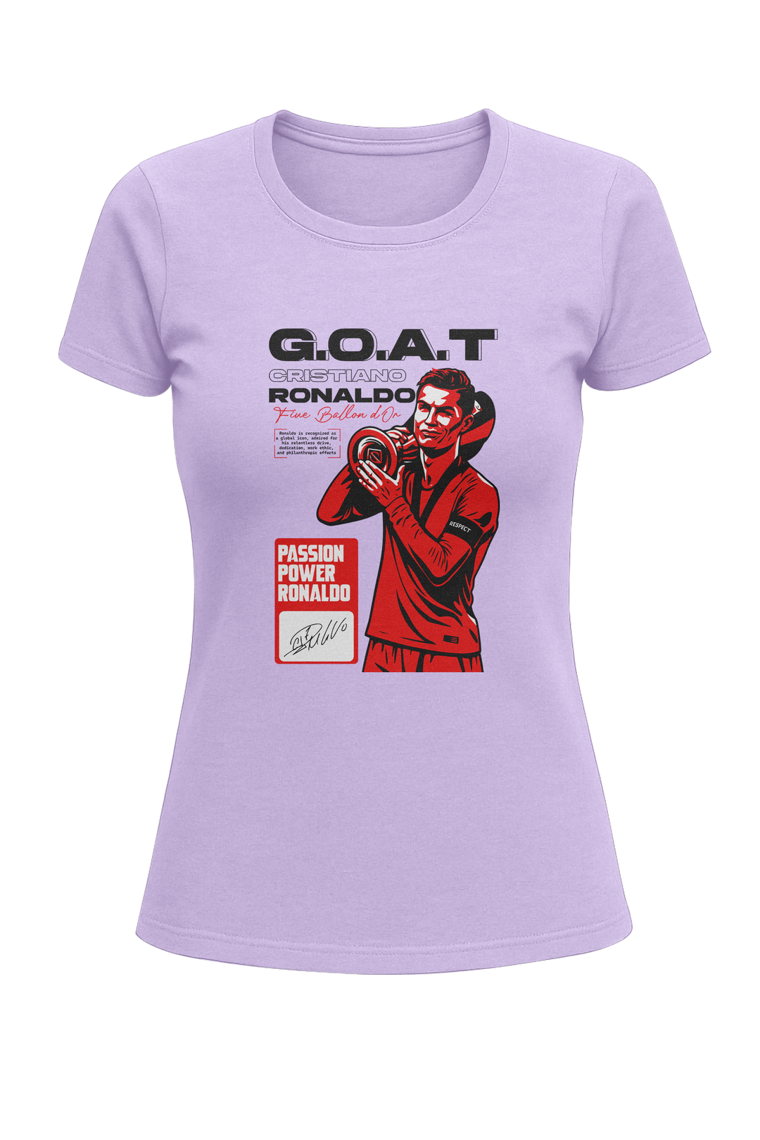 Cristiano Ronaldo “G.O.A.T” - Women's Classic T-Shirt