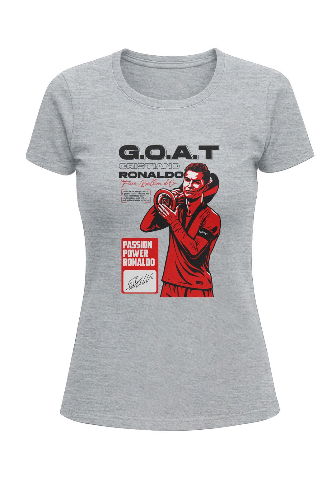 Cristiano Ronaldo “G.O.A.T” - Women's Classic T-Shirt