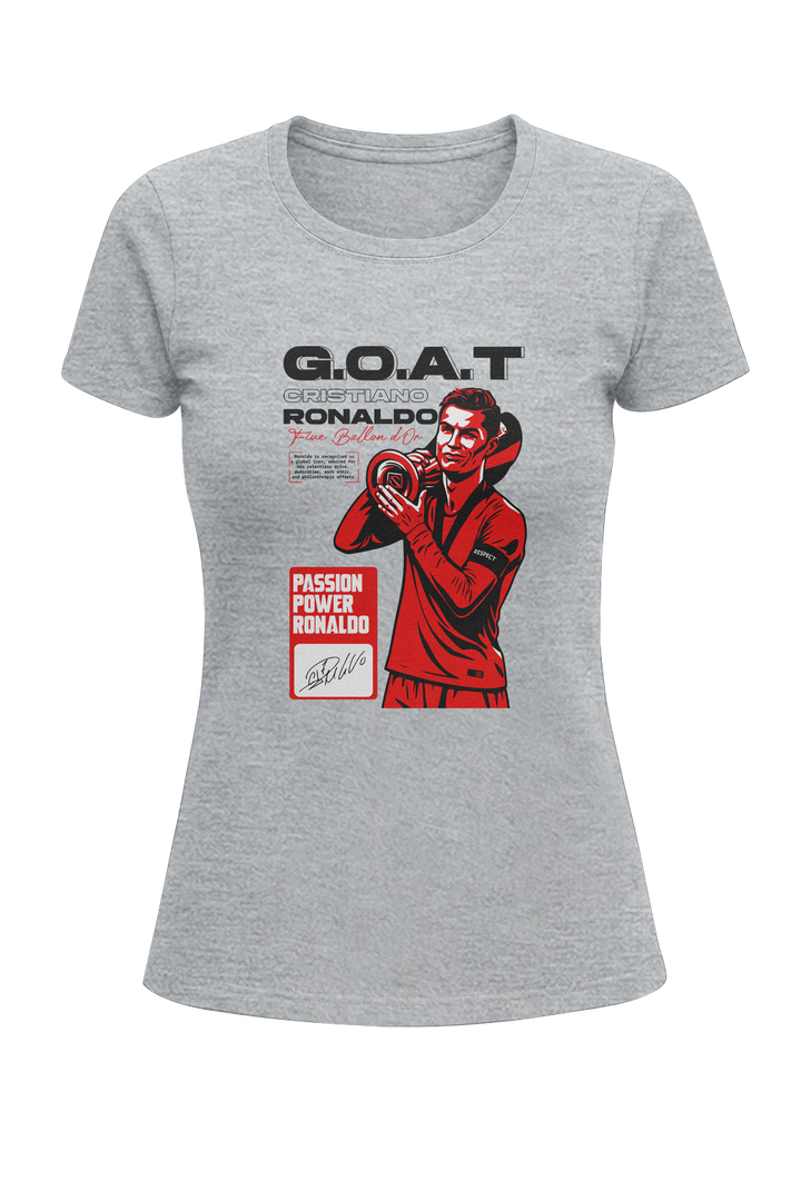 Cristiano Ronaldo “G.O.A.T” - Women's Classic T-Shirt
