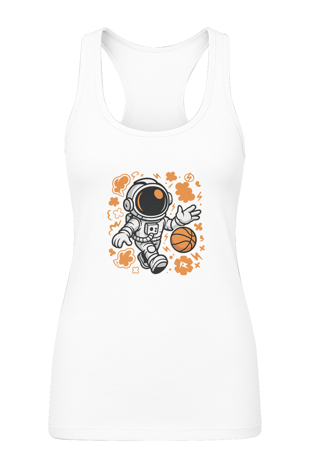 Cosmic Crossover Astronaut Basketball - Women's Tank Top