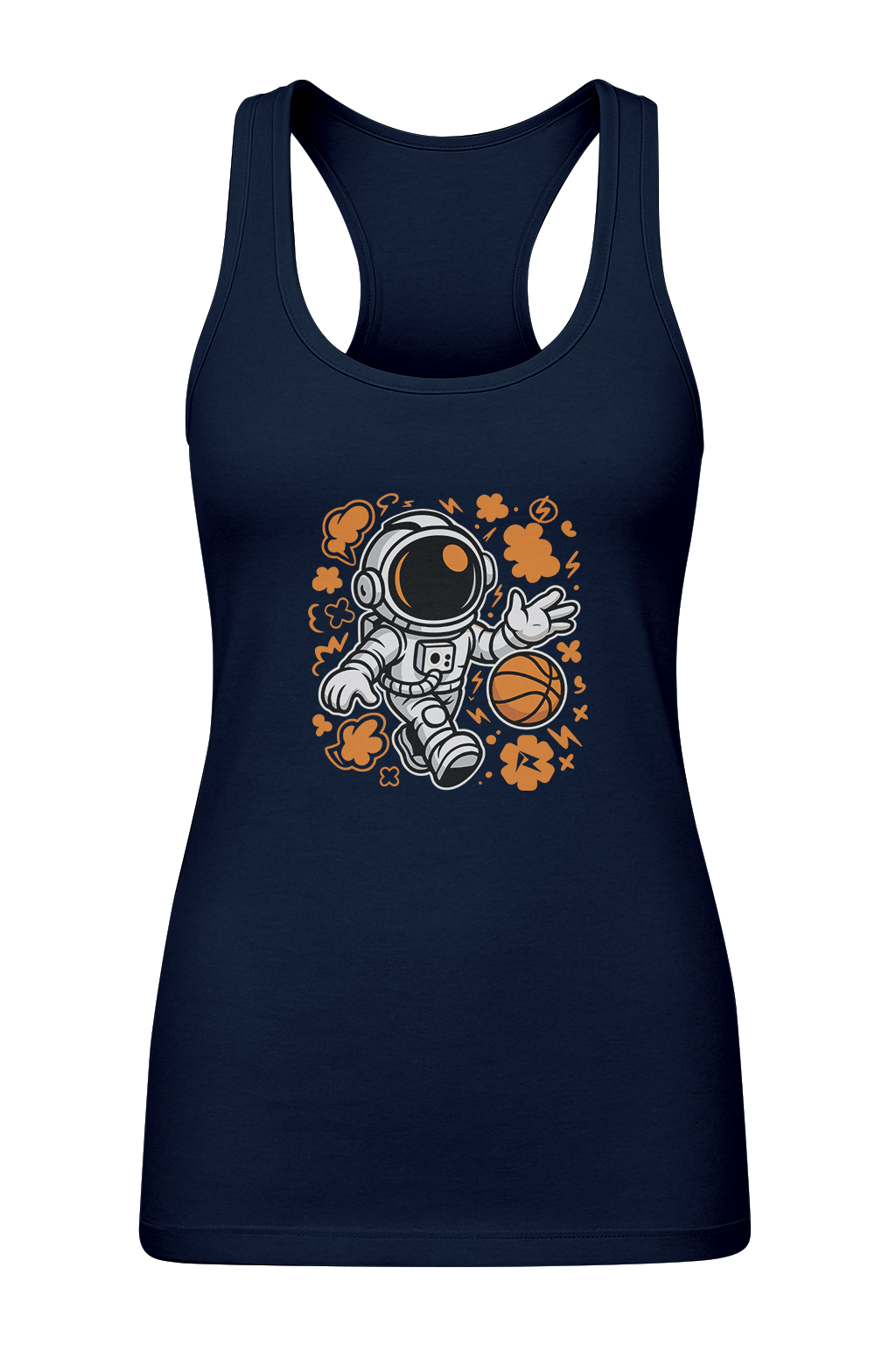 Cosmic Crossover Astronaut Basketball - Women's Tank Top