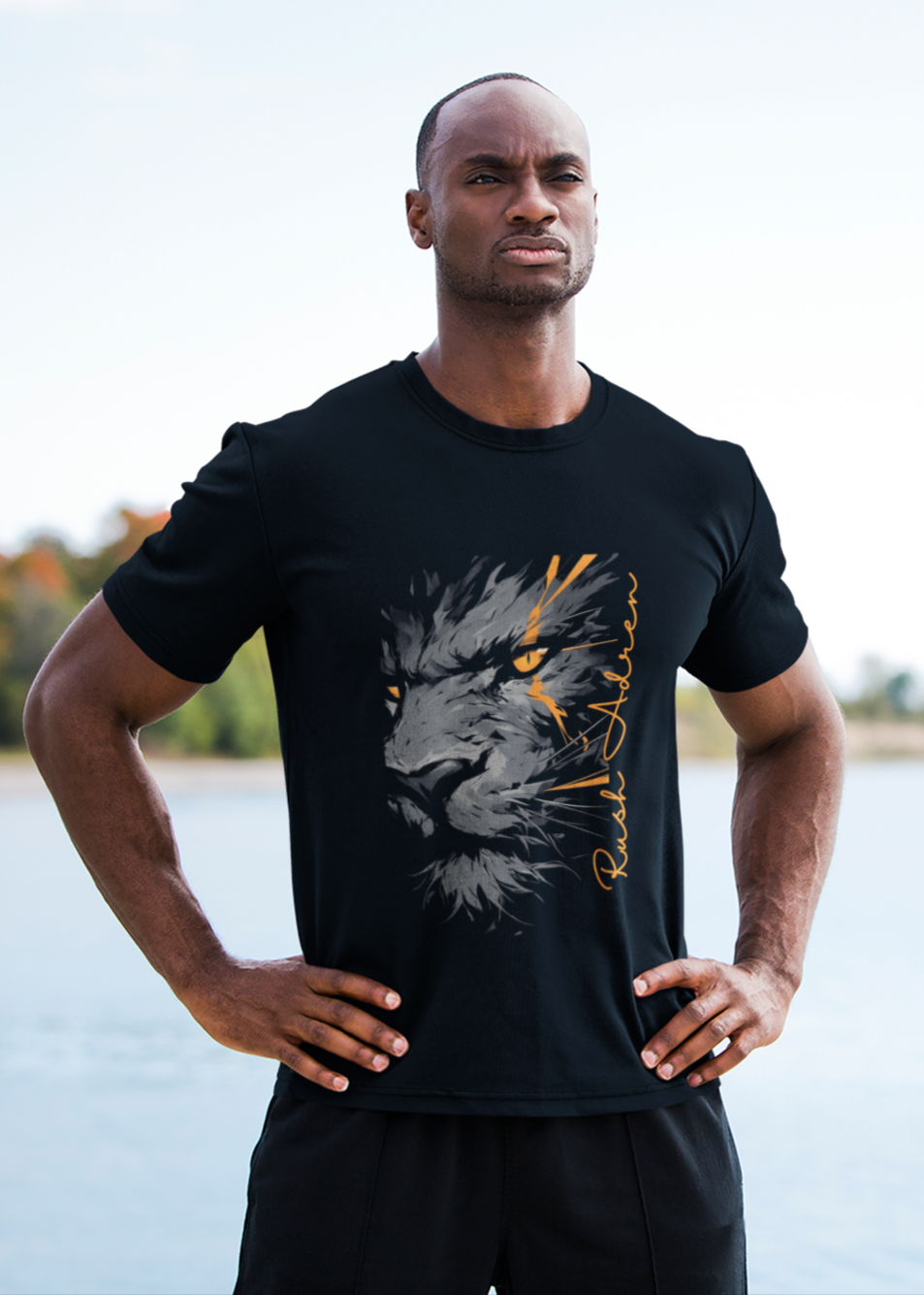 Rush Adren Fierce Lion Graphic T-Shirt