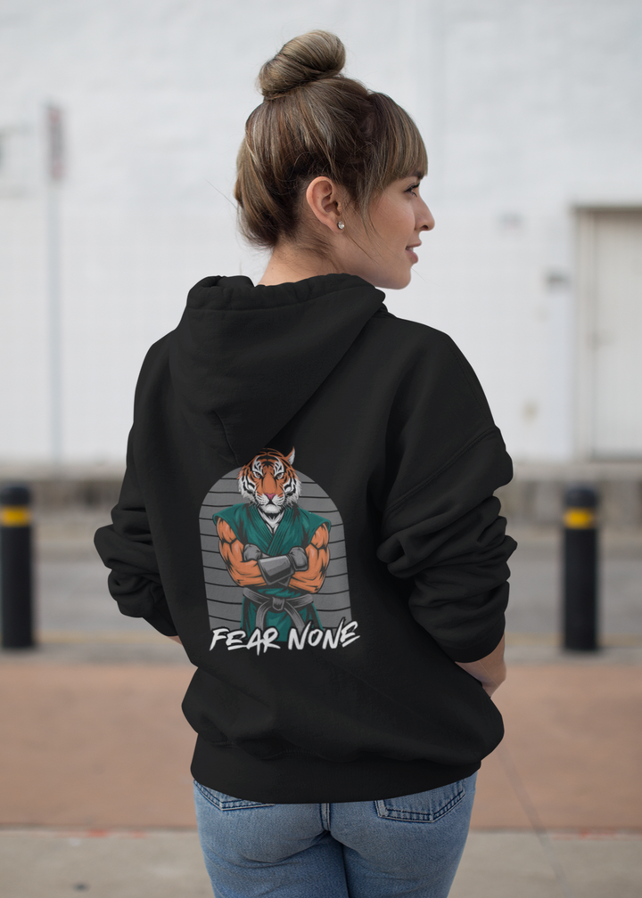 Women's FEAR NONE Tiger Zip Hoodie