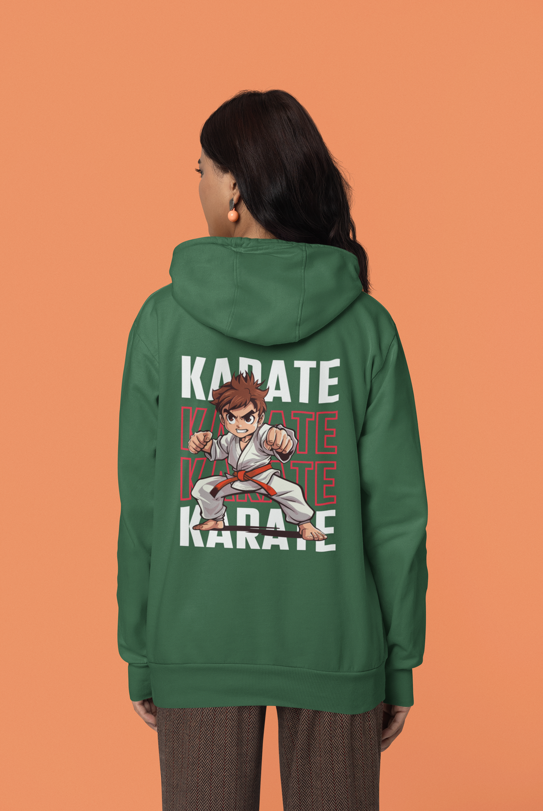 Karate Action Comic Style Hoodie