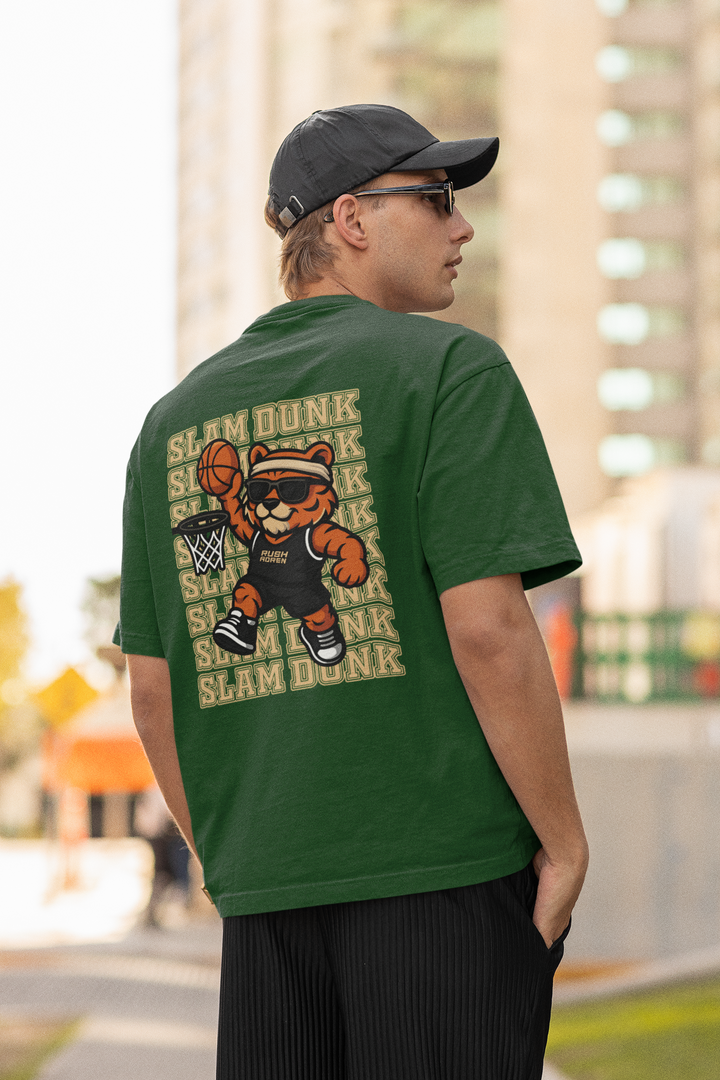 Slam Dunk Tiger - Men's Oversized Classic T-Shirt