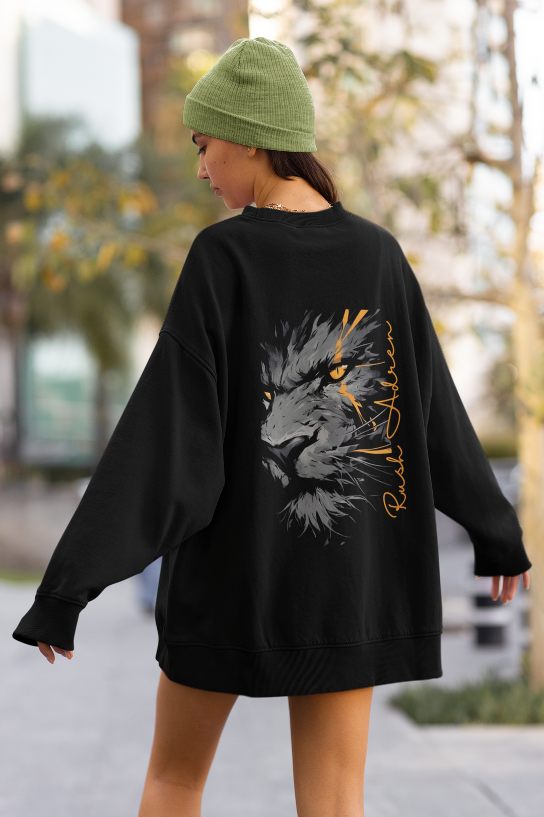 Fierce Lion Oversized Sweatshirt