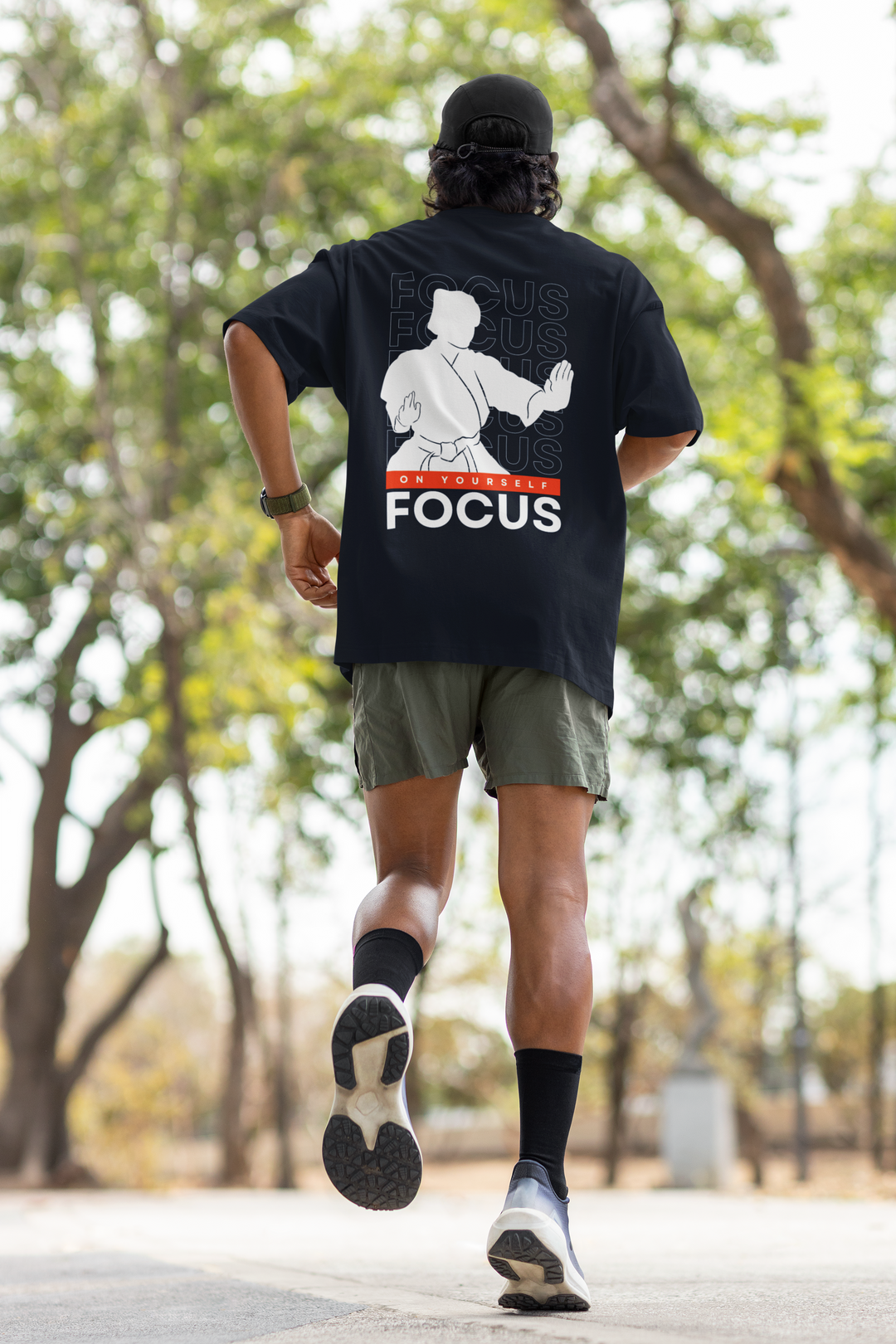 Stay Focused Terry Oversized T-Shirt