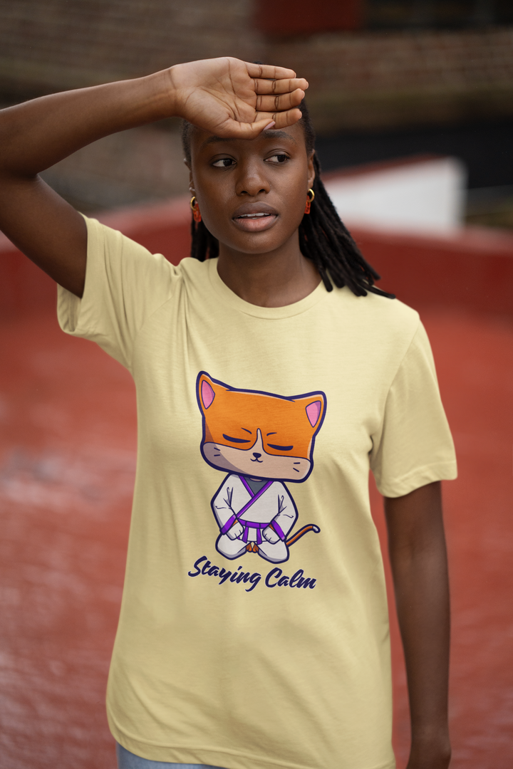 Zen Cat Karate Supima T-Shirt
