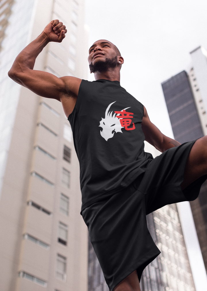 Dragon Spirit Kanji Sleeveless T-Shirt