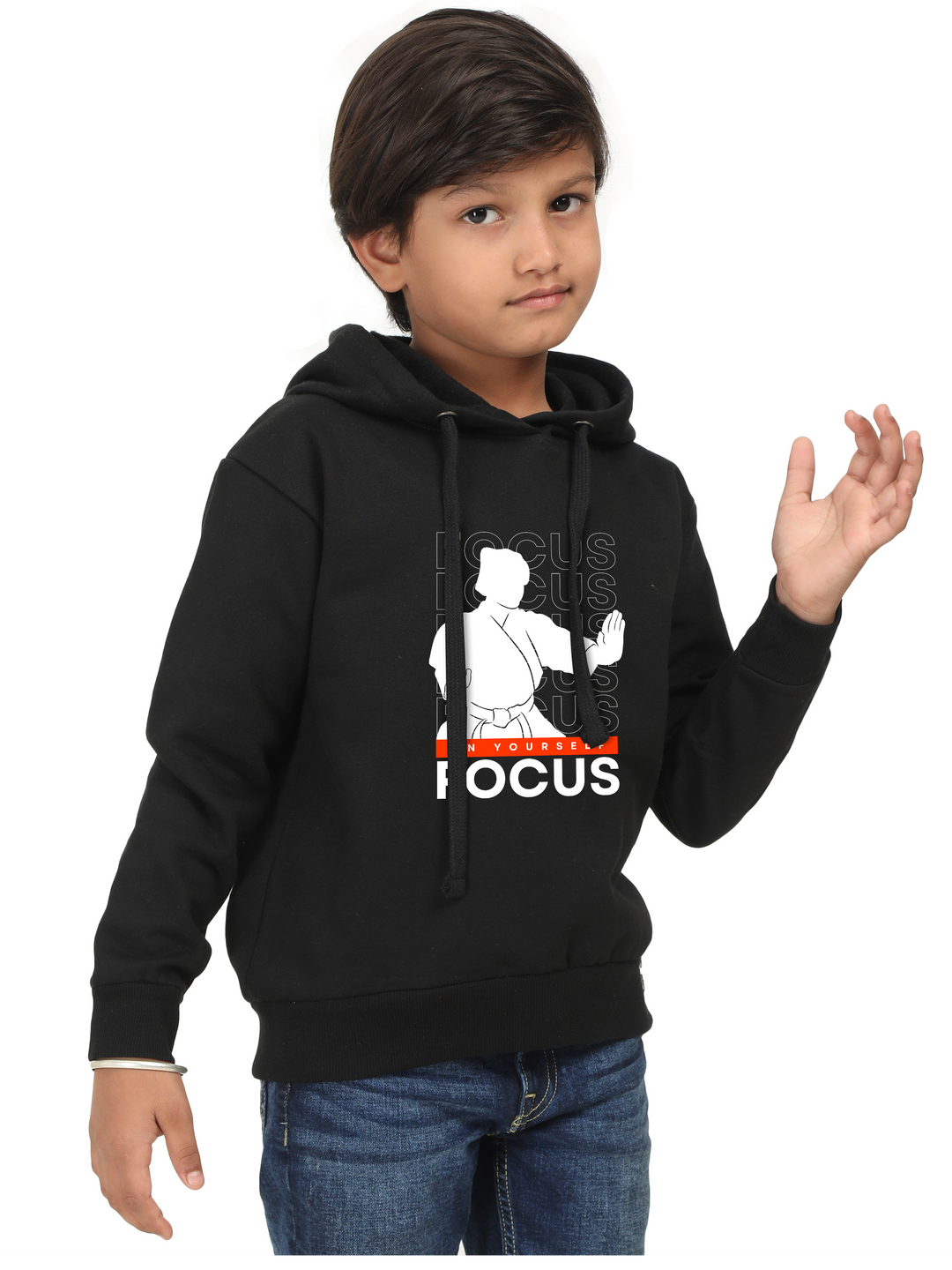 Stay Focused Boys Hoodie