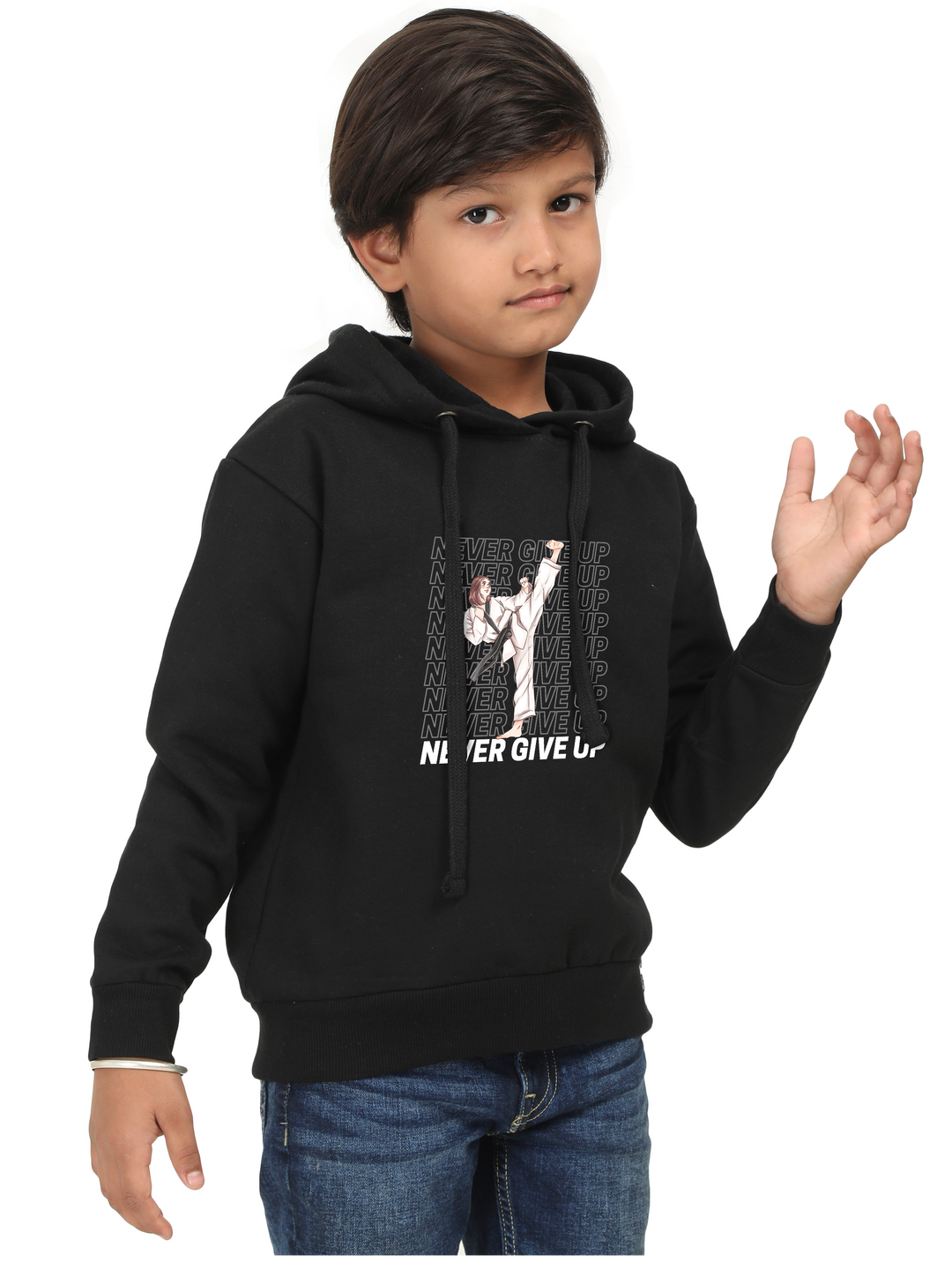 Boys Never Give Up Classic Hoodie